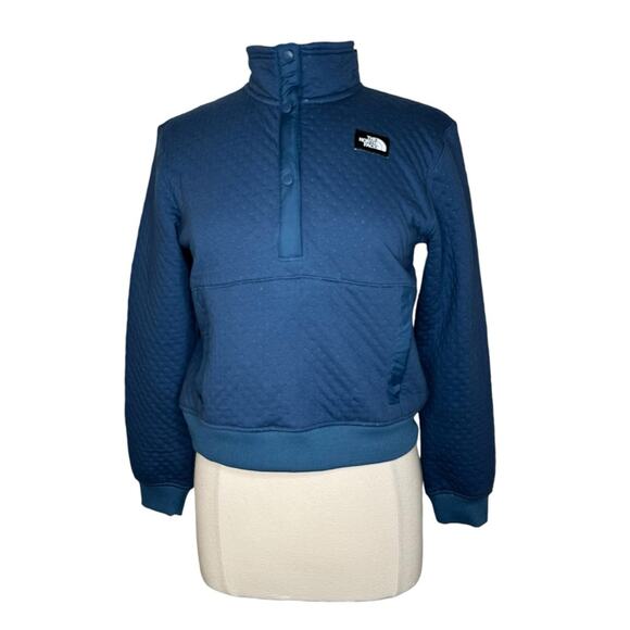 The North Face Edgewater Quilted 1/4 Snap Pullover Sweater‎  Girls XL New - Picture 10 of 10
